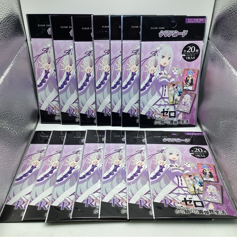 14 X Re Zero Starting Life In Another World Clear Card Brand New Blind Bag